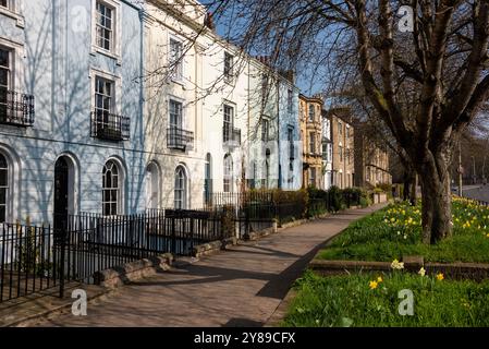 Maisons victoriennes sur London place, Oxford Banque D'Images