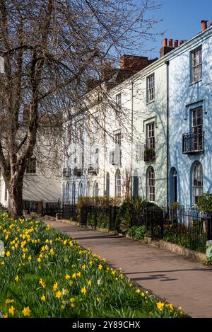 Maisons victoriennes sur London place, Oxford Banque D'Images
