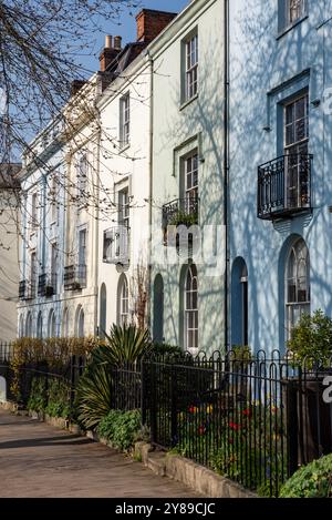 Maisons victoriennes sur London place, Oxford Banque D'Images