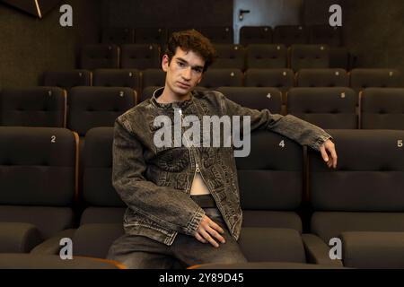 Madrid, Espagne. 12 septembre 2024. Jorge motos assiste à la séance de portrait lors de la promotion de El Aspirante à Madrid. (Photo de Nacho Lopez/SOPA images/SIPA USA) crédit : SIPA USA/Alamy Live News Banque D'Images