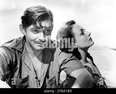 CLARK GABLE et JOAN CRAWFORD Portrait par LASZLO WILLINGER dans STRANGE CARGO 1940 réalisateur FRANK BORZAGE Metro Goldwyn Mayer (MGM) Banque D'Images