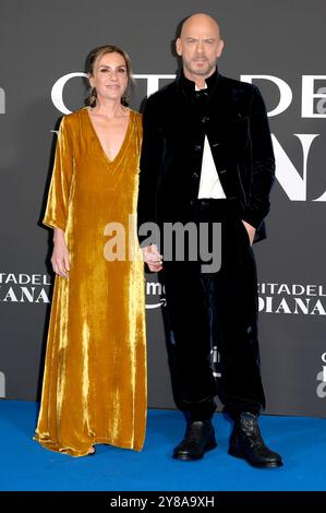 Gina Gardini und Filippo Nigro BEI der Premiere der Amazon Prime Video Serie Citadel : Diana im Space Cinema Moderno : ROM, 03.10.2024 *** Gina Gardini et Filippo Nigro lors de la première de la série Amazon Prime Video Citadel Diana au Space Cinema Moderno Rome, 03 10 2024 Foto:XA.XM.xTinghinox/xFuturexImagex citadel 4079 Banque D'Images