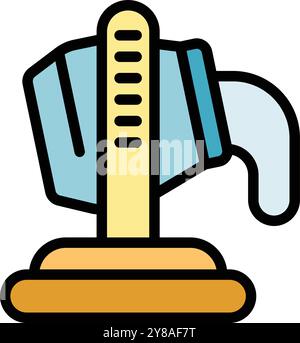 Bétonnière coulant du ciment, un outil essentiel pour les projets de construction assurant un mélange efficace et coulage du ciment Illustration de Vecteur