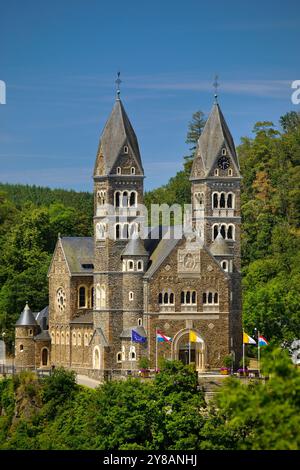 Église paroissiale catholique romaine à Clerf, Luxembourg, Clerf Banque D'Images