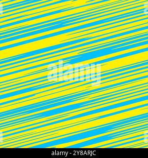 Motif sans couture. Fond abstrait sans couture. Rayures jaune-bleu motif diagonal, fond ou papier peint, base pour site Web, cartes postales et invit Banque D'Images