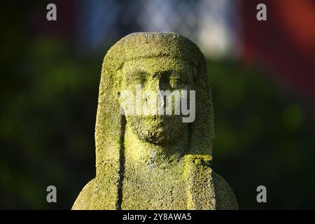 Statue historique de Sphinx à la mairie de Bergedorf, Hambourg, Allemagne, Historische Sphinx-Statue am Rathaus à Bergedorf, Allemagne Banque D'Images