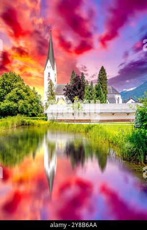 Vieille ville d'Oberstdorf, Allemagne Banque D'Images