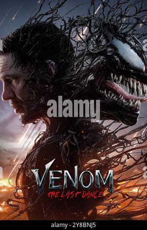 TOM HARDY dans VENOM : THE LAST DANCE (2024), mise en scène par KELLY MARCEL. Crédit : COLUMBIA PICTURES / MARVEL ENTERTAINMENT / album Banque D'Images