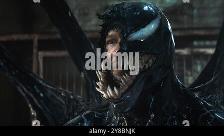 TOM HARDY dans VENOM : THE LAST DANCE (2024), mise en scène par KELLY MARCEL. Crédit : COLUMBIA PICTURES / MARVEL ENTERTAINMENT / album Banque D'Images