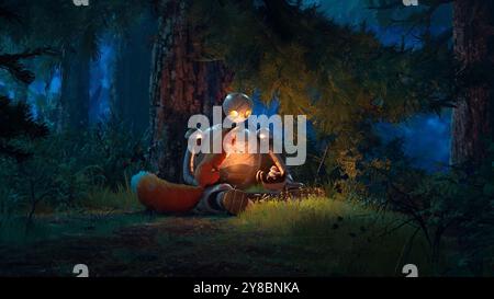 LE ROBOT SAUVAGE (2024), réalisé par CHRIS SANDERS. Crédit : DreamWorks animation / Universal Pictures / album Banque D'Images