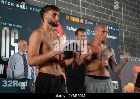 Nick Ball vs Ronnie Rios Weigh Inns - WBA Featherweight Championship of the World - M&S Bank Arena Liverpool - vendredi 6 septembre 2024 Banque D'Images