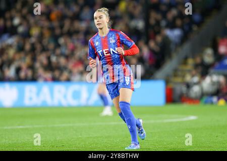 Londres, Royaume-Uni. 27 septembre 2024. Mon Cato pendant Crystal Palace v Chelsea en Super League féminine. Banque D'Images