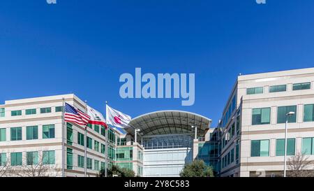 Apple Campus dans la Silicon Valley, Californie. Banque D'Images