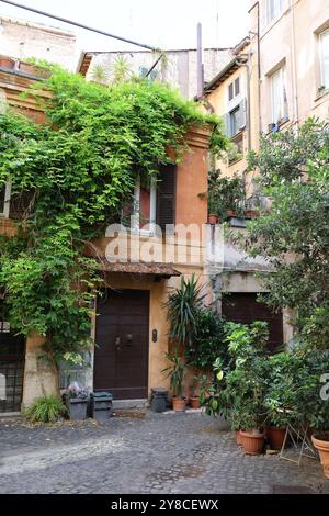 Arco degli Acetari, via del Pellegrino, Ponte Parione, Rome, Italie Banque D'Images