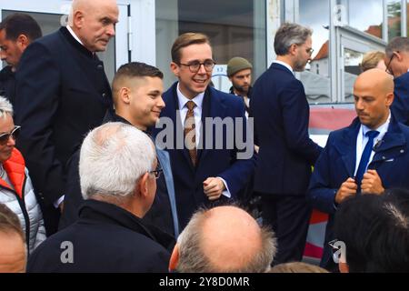 Feierlichkeiten zum Tag der Deutschen Einheit Philipp Amthor BEI den Feierlichkeiten zum Tag der Deutschen Einheit in Schwerin, 3. Oktober 2024 Allemagne *** célébrations de la Journée de l'unité allemande Philipp Amthor aux célébrations de la Journée de l'unité allemande à Schwerin, le 3 octobre 2024 Allemagne Copyright : xMatthiasxGränzdörferx Banque D'Images