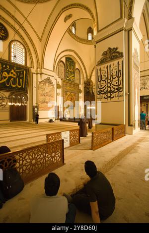 Türkiye, Turquie, Bursa, Ulu Camii, Grande Mosquée, Banque D'Images