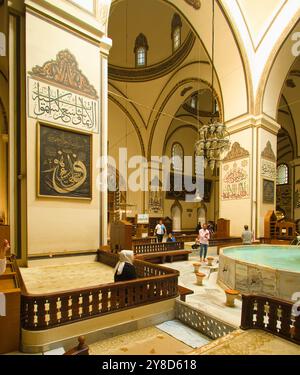 Türkiye, Turquie, Bursa, Ulu Camii, Grande Mosquée, Banque D'Images