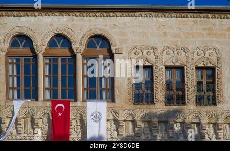 Türkiye, Turquie, Cappadoce, Mustafapasa, Hôtel de ville Banque D'Images