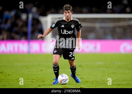 Naples, Italie. 04 octobre 2024. Sergi Roberto de Como 1907 lors de la série Serie A Enilive match entre SSC Napoli et Como 1907 au Stadio Diego Armando Maradona le 4 octobre 2024 à Naples, Italie crédit : Giuseppe Maffia/Alamy Live News Banque D'Images