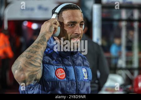 Kingston upon Hull, Royaume-Uni. 04 octobre 2024. Paul Vaughan de Warrington Wolves arrive lors du match des demi-finales de Betfred Super League Hull KR vs Warrington Wolves au Sewell Group Craven Park, Kingston upon Hull, Royaume-Uni, le 4 octobre 2024 (photo par Alfie Cosgrove/News images) à Kingston upon Hull, Royaume-Uni le 10/4/2024. (Photo par Alfie Cosgrove/News images/SIPA USA) crédit : SIPA USA/Alamy Live News Banque D'Images