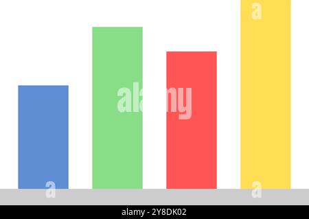Icône graphique d'analyse simple et minimaliste. Illustration de Vecteur