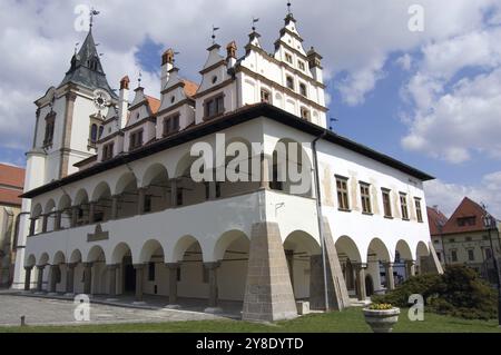 Ancien hôtel de ville à Levoca, Slovaquie, Europe Banque D'Images