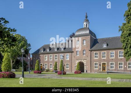 Tribunal local dans la cour extérieure du château d'Ahaus, Muensterland, Rhénanie du Nord-Westphalie, Allemagne, Europe Banque D'Images