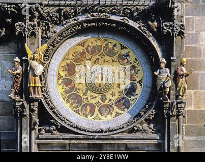 Horloge astronomique de Prague, Banque D'Images