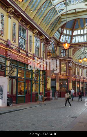 Gare de Londres paddington et ville de Londres, Leadenhall Market détails architecturaux Banque D'Images