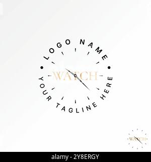 Conception de logo concept graphique créatif premium vecteur image stock graphique texte initial Word Watch font dans le sens horaire sync monogramme liée recharger Illustration de Vecteur