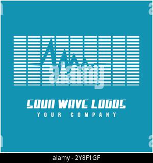 Les ondes sonores vector illustration design template Illustration de Vecteur