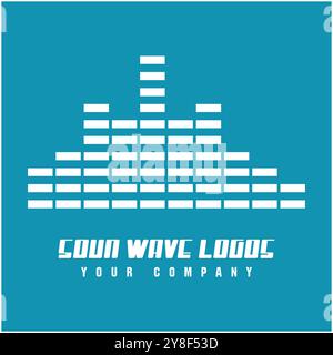 Les ondes sonores vector illustration design template Illustration de Vecteur