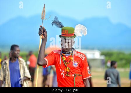 A Karimojong Maria à Kotido - KaramojaUganda Banque D'Images