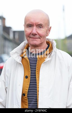 Wigtown, Dumfries et Galloway, Écosse – samedi 5 octobre 2024 – Irvine Welsh auteur à succès à Wigtown pour parler de son dernier livre résolution - le Festival du livre de Wigtown se déroule jusqu'au dimanche 6 octobre 2024 – photo Steven May / Alamy Live News Banque D'Images