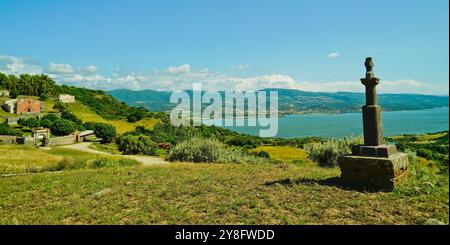 Sanctuaire de San Costantino à Sedilo. Province d'Oristano, Sardaigne, Italie Banque D'Images