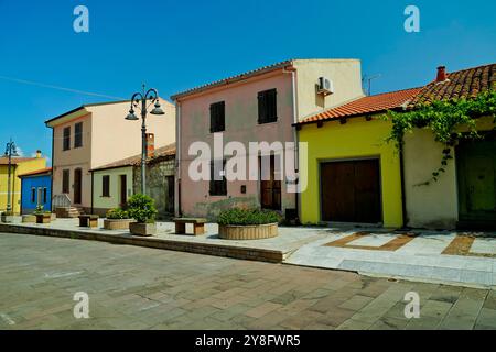 L'ancien village de Monteleone Rocca Doria, le plus petit centre de Sassari, dans le nord-ouest de la Sardaigne, un village médiéval suggestif, Italie Banque D'Images