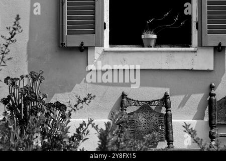 L'ancien village de Monteleone Rocca Doria, le plus petit centre de Sassari, dans le nord-ouest de la Sardaigne, un village médiéval suggestif, Italie Banque D'Images