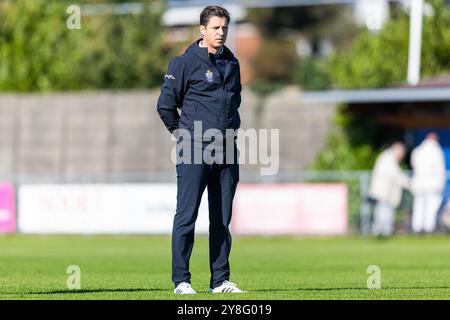 HEEMSTEDE. 05-10-2024. Sportpark Heemstede. Betnation Divisie Dutch Tweede Divisie Football saison 2024/2025. Match entre Koninklijke HFC et Spakenburg. Kon. Entraîneur / entraîneur HFC Gertjan Tamerus. Banque D'Images