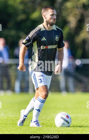 HEEMSTEDE. 05-10-2024. Sportpark Heemstede. Betnation Divisie Dutch Tweede Divisie Football saison 2024/2025. Match entre Koninklijke HFC et Spakenburg. Joueur de SV Spakenburg Wimilio Vink. Banque D'Images