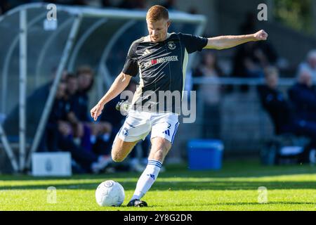 HEEMSTEDE. 05-10-2024. Sportpark Heemstede. Betnation Divisie Dutch Tweede Divisie Football saison 2024/2025. Match entre Koninklijke HFC et Spakenburg. Nick Verhagen, joueur de SV Spakenburg. Banque D'Images