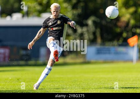 HEEMSTEDE. 05-10-2024. Sportpark Heemstede. Betnation Divisie Dutch Tweede Divisie Football saison 2024/2025. Match entre Koninklijke HFC et Spakenburg. Joueur de Spakenburg Killian van Mil. Banque D'Images