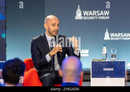 Varsovie, Pologne. 2 octobre 2024. Benjamin Haddad, vice-ministre français pour l'Europe, intervient lors du Forum sur la sécurité de Varsovie 2024 à Varsovie. Le Forum de Varsovie sur la sécurité 2024, intitulé « assurer la sécurité, répondre aux défis », marque le 25e anniversaire de l'adhésion de la Pologne à l'OTAN. (Crédit image : © Marek Antoni Iwanczuk/SOPA images via ZUMA Press Wire) USAGE ÉDITORIAL SEULEMENT! Non destiné à UN USAGE commercial ! Banque D'Images