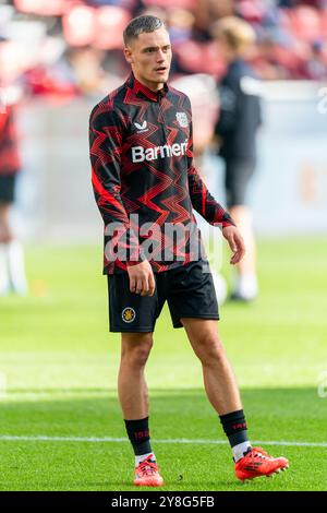 Leverkusen, Allemagne. 05 octobre 2024. LEVERKUSEN, ALLEMAGNE - 5 OCTOBRE : Florian Wirtz de Bayer 04 Leverkusen avant le match de Bundesliga entre Bayer 04 Leverkusen et Holstein Kiel à BayArena le 5 octobre 2024 à Leverkusen, Allemagne. (Photo de Joris Verwijst/Orange Pictures) crédit : Orange pics BV/Alamy Live News Banque D'Images