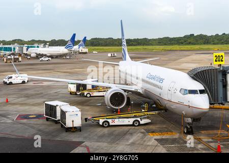 Panama City, Panama - 30 juin 2024 : Copa Airlines Boeing 737-9 MAX avion à Panama City, Panama. Banque D'Images