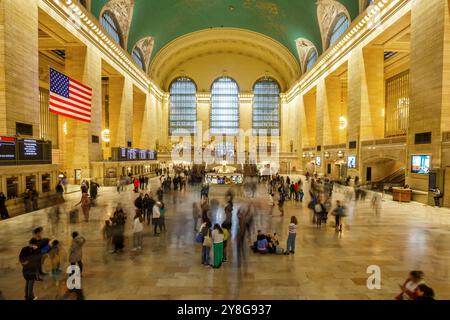 New York, États-Unis - 30 avril 2023 : architecture de la gare ferroviaire Grand Central terminal à Manhattan New York, États-Unis. Banque D'Images