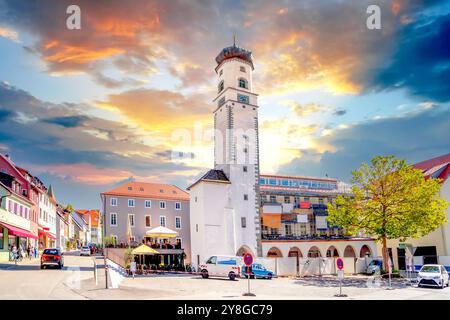 Vieille ville d'Isny im Allgäu, Allemagne Banque D'Images