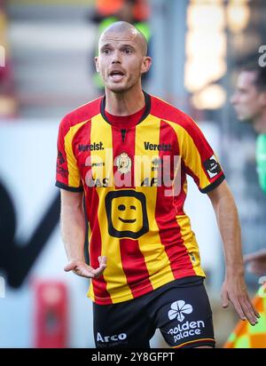 Malines, Belgique. 05 octobre 2024. Gestes Geoffry Hairemans de Malines lors d'un match de football entre KV Mechelen et Oud-Heverlee Leuven, samedi 05 octobre 2024 à Malines, le jour 10 de la saison 2024-2025 de la première division du championnat belge 'Jupiler Pro League'. BELGA PHOTO VIRGINIE LEFOUR crédit : Belga News Agency/Alamy Live News Banque D'Images