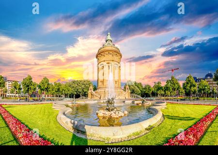 Vieille ville de Mannheim, Allemagne Banque D'Images