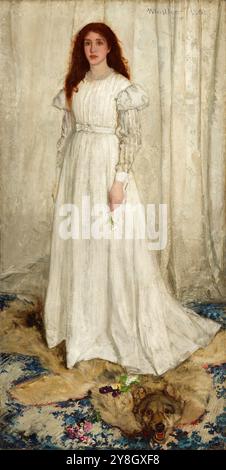 Symphonie en blanc, no 1 : la fille blanche. James McNeill Whistler. 1861-1863, 1872. Banque D'Images