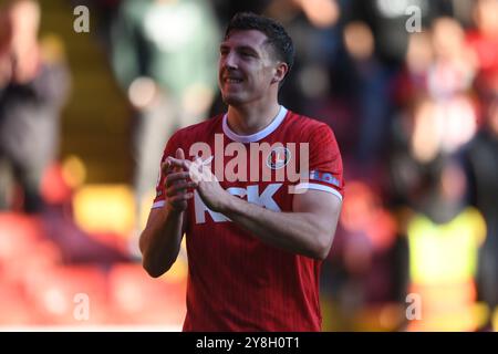 Londres, Angleterre. 5 octobre 2024. Alex Mitchell après le Sky Bet EFL League One match entre Charlton Athletic et Birmingham City à The Valley, Londres. Kyle Andrews/Alamy Live News Banque D'Images